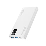 PROMATE 10000mAh Power Bank with Smart LED Display & Super Slim (Pro# BOLT-10PRO.WHITE)
