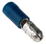SAVITECH - 4mm Blue Male Bullet Style Crimp Terminal Pack of 50 (Pro# CST202)