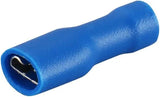 SAVITECH - Blue Mini Female Spade Style 4.8mm Crimp Fully Insulated Terminal Pack of 10 (Pro# CST212)
