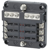 SAVITECH - 6 Way Fuse Block with Bus Bar (Pro# FUS550)