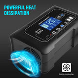 20A 12V-24V Car Battery Charger For AGM Lithium LiFePo4 GEL WET Lead Acid Battery (Pro# POR103)