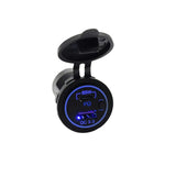 SAVITECH - 65W 12v/24v Panel Mount USB-A & USB-C Fast Charging Power Socket (Pro# POR511)