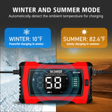 10A 12V-24V Car Battery Charger For AGM Lithium LiFePo4 GEL WET Lead Acid Battey (Pro# POR102))