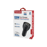 120W USB-C Car Charger for Phone, Tablet, Notebook/Macbook (Pro# POWERDRIVE-120)