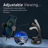 15W Smart Wireless Car Phone Charger With Automatic AC (Pro# POWERMOUNT-15W)