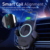 15W Smart Wireless Car Phone Charger With Automatic AC (Pro# POWERMOUNT-15W)