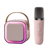 6W Mini Rechargeable Portable Amplifier Speaker with Wireless Microphone  & LED Dancing Lights/ Karaoke (Pro# SPK002)