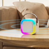 6W Mini Rechargeable Portable Amplifier Speaker with Wireless Microphone  & LED Dancing Lights/ Karaoke (Pro# SPK002)