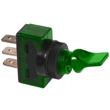 12V 10A Illuminated Toggle Green (Pro# SWT017)