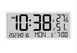 14 Inch Digital LCD Alarm Clock with Temp & Humidity Display (Pro# THM312)