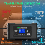 35A 12V-24V Car Battery Charger For AGM Lithium LiFePo4 GEL WET Lead Acid Battery (Pro# POR104))