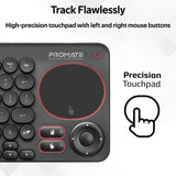 PROMATE Dual Mode Bluetooth + Wireless IR Multimedia Keyboard (Pro# KEYPAD-1.BLK)