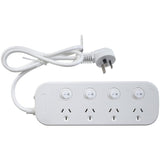 4 way Powerboard with 4 switches and Surge Overload Protection (Pro# MS4061)