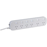 6 way Powerboard with 6 switches and Surge Overload Protection (Pro# MS4063)