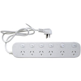 6 way Powerboard with 6 switches and Surge Overload Protection (Pro# MS4063)