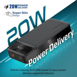 PROMATE 20000mAh Super-Slim Power Bank with Smart LED Display.