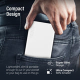 PROMATE 10000mAh Power Bank with Smart LED Display & Super Slim (Pro# BOLT-10PRO.WHITE)