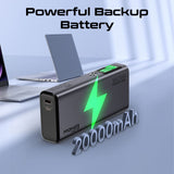 20000mAh 130W Sleek PD Aliminium Power Bank with LCD (Pro# TITAN-130)