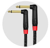 6.5MM to 6.5MM Gold R/A MONO Cable 3M (Pro# ADC015)