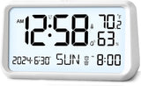 Digital Alarm Clock with Temperature & Humidity Display 8.4 inch with Background Light (Pro# THM316)