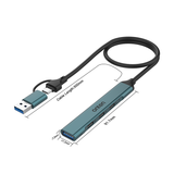 USB-C/USB-A to 3 USB-C & 1 USB-A HUB (Pro# COM021)