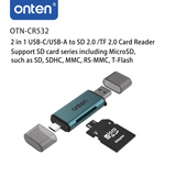 USB 2 in 1 SD2.0 /TF2.0 Card Reader (Pro# COM210)