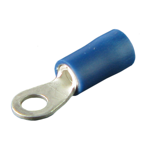 SAVITECH - Eye Terminal - Blue ID 3.5mm, Cable Size 1.5mm-2.5mm - 50PK (Pro# CST011)