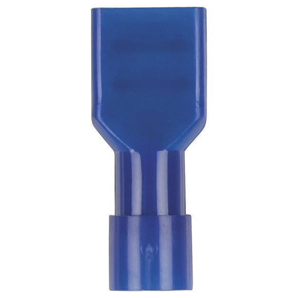 Blue Female Spade Style Crimp Fully Insulated Terminal Pack of 10