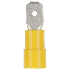 Yellow Male Spade Style 6.4mm Crimp Terminal Pack of 10 (Pro# CST320)