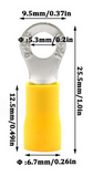 Yellow Eye Style Crimp Terminal Pack of 10 (Pro# CST330)