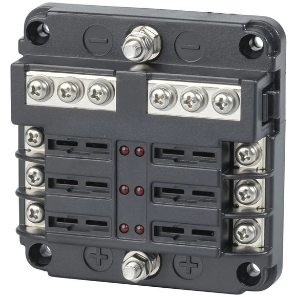 6 Way Fuse Block with Bus Bar (Pro# FUS550)