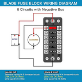 6 Way Fuse Block Screw Terminal (Pro# FUS552)