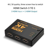 3 Inputs 1 Output HDMI 4K Switch (Pro# HSD028)