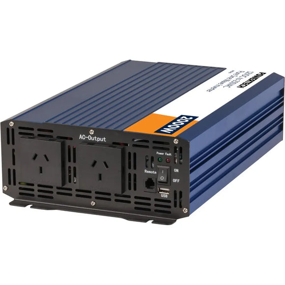 2000W 12VDC to 230VAC Pure Sine Wave Inverter - Electrically Isolated (Pro# MI5740)