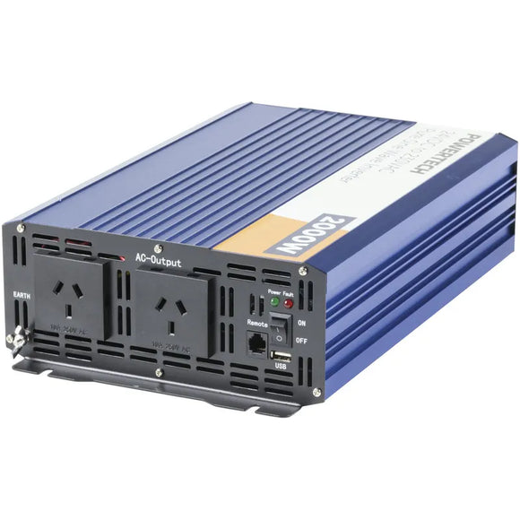 2000W 24VDC to 230VAC Pure Sine Wave Inverter - Electrically Isolated (Pro# MI5742)