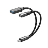 OTG Media Adapter for Apple Devices with Lightning Input.