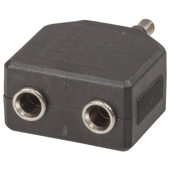 3.5mm Stereo Plug to 2 X 3.5mm Stereo Sockets Adaptor (Pro# PAA103)
