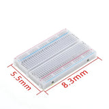 400 Tie Points Solderless 8.3CM x 5.4CM PCB Breadboard (Pro# PBB010)