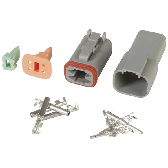 SAVITECH - 4 PIN DEUTSCH CONNECTOR PAIR (Pro# PLG042)