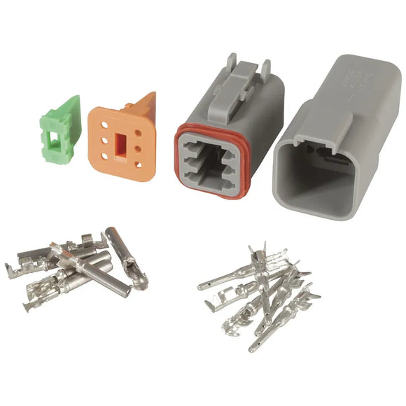 SAVITECH - 6 PIN DEUTSCH CONNECTOR PAIR (Pro# PLG044)