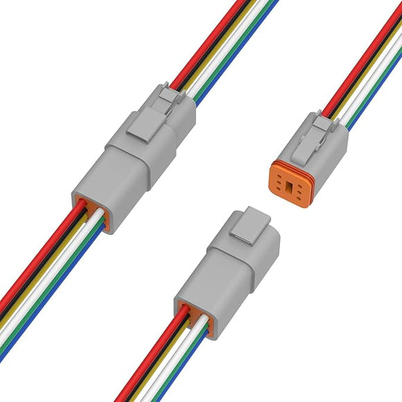 SAVITECH - 6 Pin Deutsch W/Proof Connector with cable (Pro# PLG045)