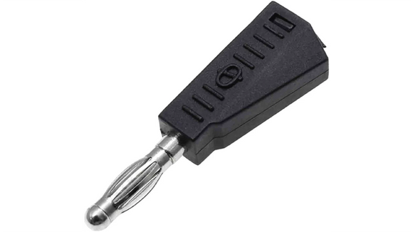 Banana Plug 4mm Stackable Solder Test Connector - Black (Pro# PLG202)