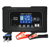 20A 12V-24V Car Battery Charger For AGM Lithium LiFePo4 GEL WET Lead Acid Battery (Pro# POR103)