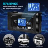 20A 12V-24V Car Battery Charger For AGM Lithium LiFePo4 GEL WET Lead Acid Battery (Pro# POR103)