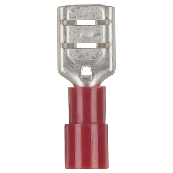 Red Female Spade Style Crimp Terminal Pack of 10 (Pro# CST121)