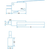 SPDT 250V 5A Standard Micro Switch with Lever (Pro# SWT021)