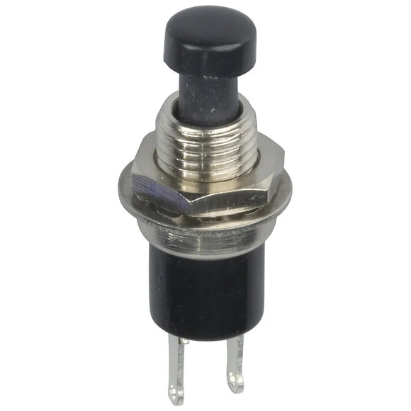 Miniature N/O - SPST Momentary Switch 125V 1A Black (Pro# SWT117)