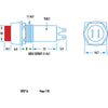 Pushbutton Push-On Momentary SPST Red Actuator (Pro# SP0716)