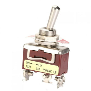 SPDT ON-ON Heavy Duty Toggle Switch 15A 250VAC /2 Position / 3 Pin (Pro# SWT011)