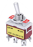 DPDT ON-ON Heavy Duty Toggle Switch 15A 250VAC / 2 Position / 6 Pin (Pro# SWT012)